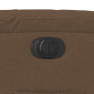 Електрически наклоняем стол, кафяв, текстил