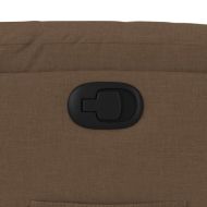 Изправящ реклайнер стол, кафяв, текстил