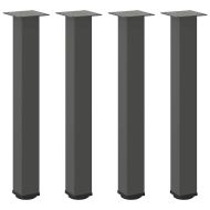 Крака за конзолна маса, 4 бр., антрацит, 72-74 см, стомана