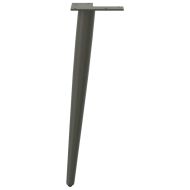 Крака за масичка за кафе, конична форма, 4 бр., антрацит, 42-43 см, стомана