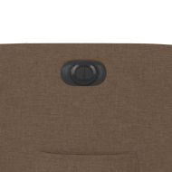 Електрически наклоняем стол, кафяв, текстил