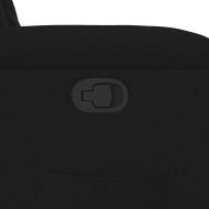 Изправящ реклайнер стол, черен, текстил