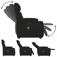 Масажен наклоняем стол, черен, микрофибърен текстил