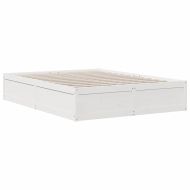 Легло с етажерка за книги, без матрак, 150x200 см, бор масив