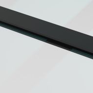 Плъзгаща се врата с обков 102,5x205 см ESG стъкло и алуминий