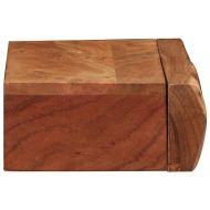 Стенни рафтове, 2 бр, 40x17x8 см, акациево дърво масив