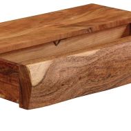 Стенни рафтове, 2 бр, 40x17x8 см, акациево дърво масив