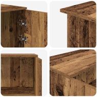 Приемно бюро, старо дърво, 135x50x103,5 см, инженерно дърво