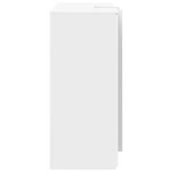 Приемно бюро, бяло, 155x50x103,5 см, инженерно дърво