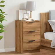 Нощно шкафче, дъб артизан, 40x36x65 см, инженерно дърво