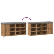 Пейка за обувки Artisan Oak 102x32x50 cm Инженерна дървесина