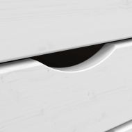 Шкаф с колелца и бюро MOSS, меденокафяв, бор масив