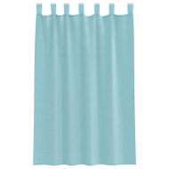 Пердета от воал с прът джобове, 2 бр, тюркоаз