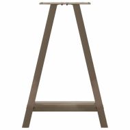 Крака за трапезарна маса, А-образни, 2 бр., 50 x (72-73) см, стомана