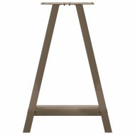 Крака за трапезарна маса, А-образни, 2 бр., 60 x (72-73) см, стомана