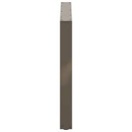 Крака за трапезна маса, U-образни, 2 бр., естествена стомана, 100 x (72-73) см, стомана