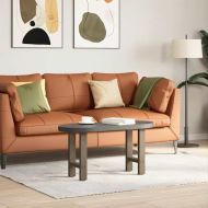 Крака за масичка за кафе, естествена стомана, 2 бр., 28 x (42-43) см, стомана