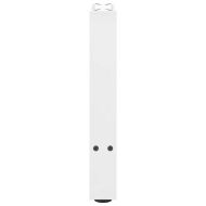 Крака за масичка за кафе, бели, 2 бр., 38 x (42-43) см, стомана