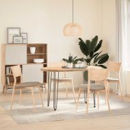 крака тип „фиби“ за конзолни маси, 4 бр., естествена стомана, 72 см, масивна стомана