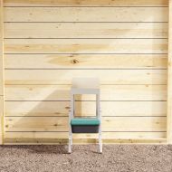 Кутия за гнездене за пилета с 2 отделения и крака, поцинкована стомана