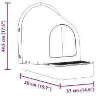 Кутийки за пилета, 4 бр., за стенен монтаж, тъмнозелени пластмасови