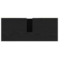 Шкаф за мивка, черен дъб, 80x33x60 см, инженерно дърво