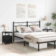 Нощни шкафчета, 2 бр., черен дъб, 34x35,5x50 см, инженерно дърво