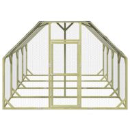 Кокошарник 268x400x190 см импрегниран бор масив