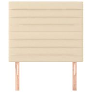 Табла за легло, кремава, 90x5x118/128 см, плат