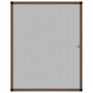 Мрежа против насекоми за прозорци, кафяв, 80x100 см