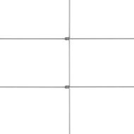 Градинска ограда, поцинкована стомана, сребриста, 50x1 м