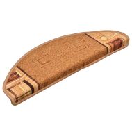Самозалепващи стелки за стълби, 10 бр, 65x21x4 см, бежови
