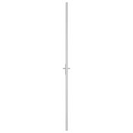 Интериорна врата 93x201,5 см бяла ESG стъкло и алуминий