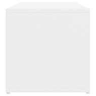 Пейка за съхранение на обувки бяла 105x35x35 см инженерно дърво