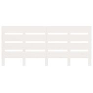 Рамка за легло без матрак, бял, 160x200 см, бор масив