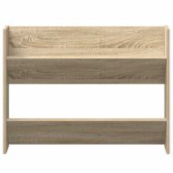 Стенни шкафове за обувки, 2 бр, дъб сонома, 80x18x60 см, ПДЧ