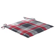 Стифиращи градински столове с възглавници 4 бр тик масив