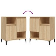 Сайдборд, 2бр, дъб сонома, 60x35x70 см, инженерно дърво