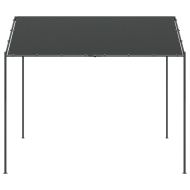 Навес беседка антрацит 4x4 м стомана и текстил