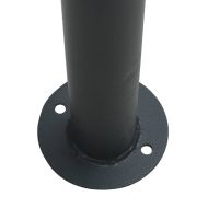 Навес беседка антрацит 4x4 м стомана и текстил