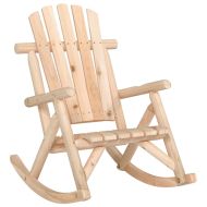 Градински лаундж комплект от 5 части, масивно дърво смърч