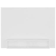 Стенен ТВ шкаф, бял, 120x23,5x90 см, инженерно дърво