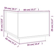 Кафе маса, 40x50x35 см, борово дърво масив