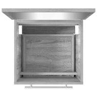 Шкаф за баня с огледало, сив сонома, 41x38,5x48 см