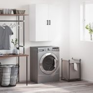 Стенен шкаф бял 69,5x34x90 см