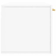 Стенен шкаф, бял, 100x36,5x35 см, инженерно дърво