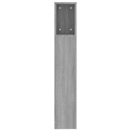 Табла за легло тип шкаф, сив сонома, 200x18,5x104,5 см