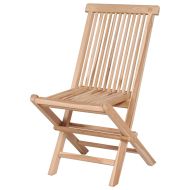 Градински трапезен комплект, сгъваем, 7 части, тик масив