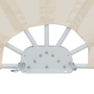 Сгъваема странична тента за тераса, кремава, 200 см