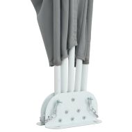 Сгъваема странична тента за тераса, сива, 300x200 см